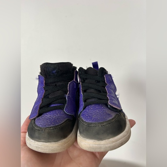 Nike Air Jordan 1 Mid "Dark Concord" Purple Black (PS) Size: 5C - Picture 7 of 8
